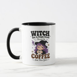 人嫌いの魔女のコーヒー怨念 ブラック マグカップ