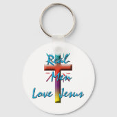 人実在はイエスを愛する キーホルダー (正面)