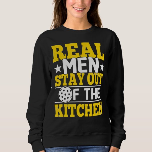 人実在は台所の漬物から離れる スウェットシャツ (正面)