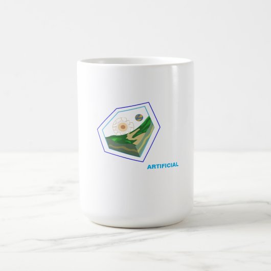 人工の交差点を探索する コーヒーマグカップ (中央)