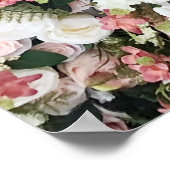 人工カラフル花：背鮮やか景 ポスター (角)