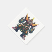 人工クリスマスツリーロボット スタンダードカクテルナプキン (角)