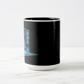 人工クリスマスツリー ツートーンマグカップ (中央)