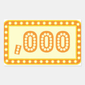 人工スコアエンハンサーステッカー – コンマ版 長方形シール (正面)