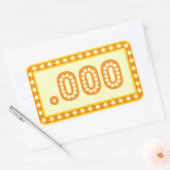 人工スコアエンハンサーステッカー：期間の編集 長方形シール (封筒)