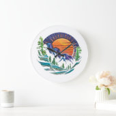 人工ロゴ付き素晴らしい壁時計デザイン ラージ壁時計 (ホーム)