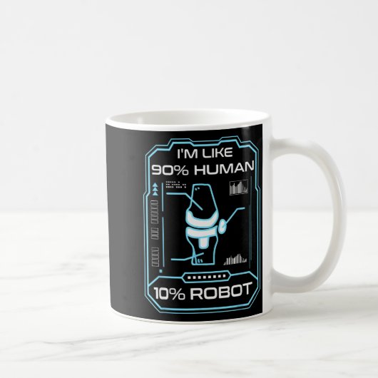 人工ロボット 新しい膝の手術 ジョーク 面白い 膝の置換え コーヒーマグカップ (右)