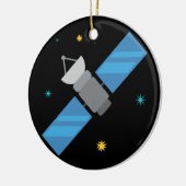 人工宇宙衛星 セラミックオーナメント (左)