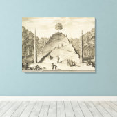 人工山パルナッソス、ヨハネスV刻印 キャンバスプリント (インサイチュ (ウッドフロア))