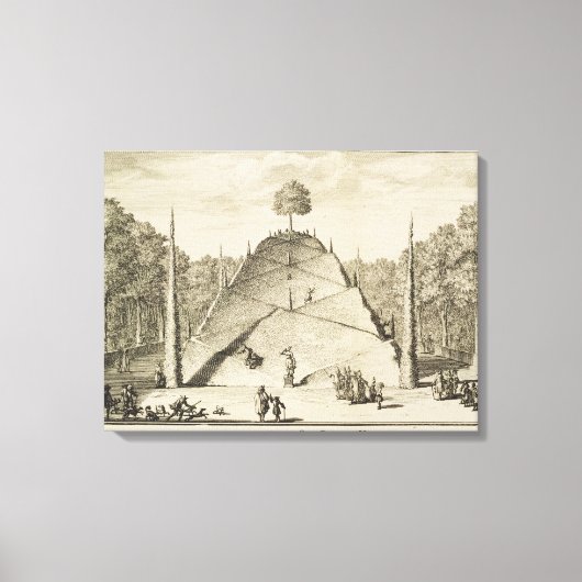 人工山パルナッソス、ヨハネスV刻印 キャンバスプリント (正面)