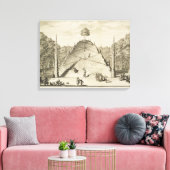 人工山パルナッソス、ヨハネスV刻印 キャンバスプリント (インサイチュ (リビング))