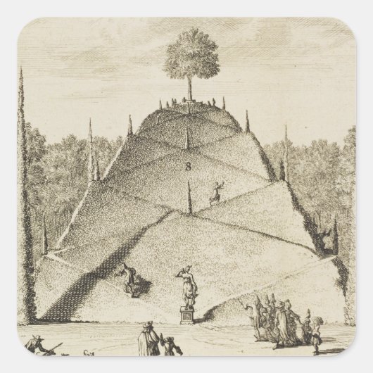 人工山パルナッソス、ヨハネスV刻印 スクエアシール (正面)