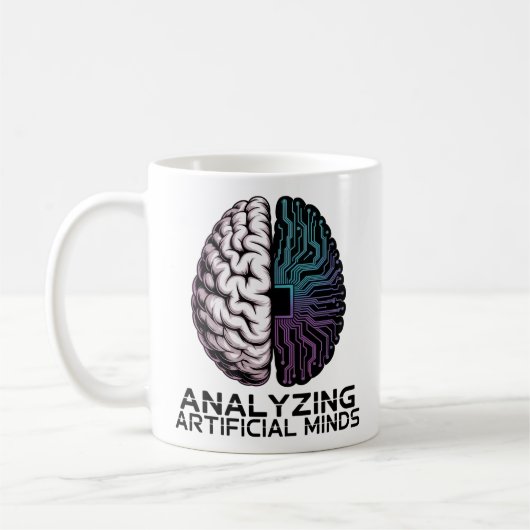 人工心の脳と回路の分析 コーヒーマグカップ (左)