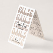 人工爪、 ネイル気に指示レトロベージュ 名刺 (正面)