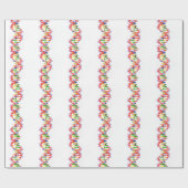 人工的なDNAモデル ラッピングペーパー (フラット)