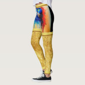 人工知能の動物カラフル猫 レギンス (左)