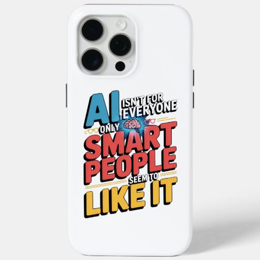 人工知能の賢い人ユーモアの引用 Case-Mate iPhoneケース (裏面)