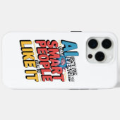 人工知能の賢い人ユーモアの引用 Case-Mate iPhoneケース (裏面 (横))