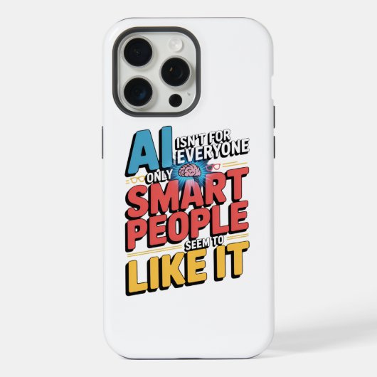 人工知能の賢い人ユーモアの引用 iPhoneケース (裏面)
