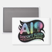 人工知能アイディアネオングラフィック マグネット (正面/裏面)