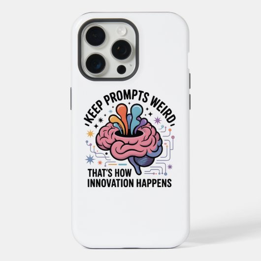 人工知能イノベーション脳デザイン iPhoneケース (裏面)