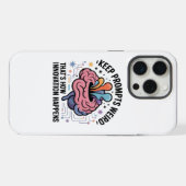 人工知能イノベーション脳デザイン iPhoneケース (裏面横)