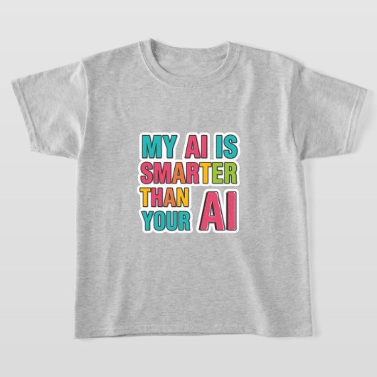 人工知能コンテストTシャツ Tシャツ (レイダウン)
