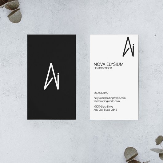 人工知能コーダ 名刺