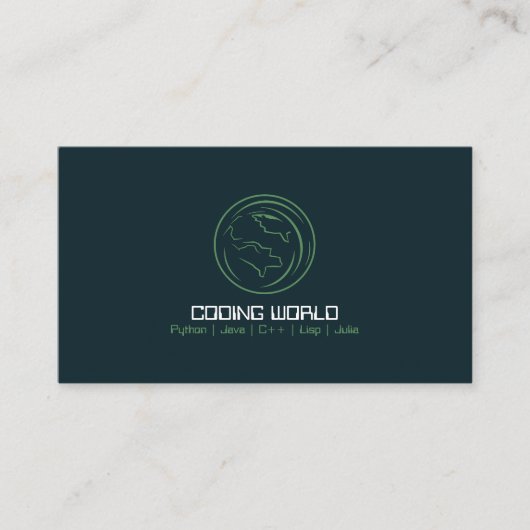 人工知能コーダ 名刺 (正面)