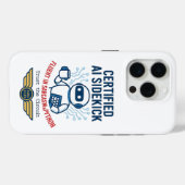 人工知能サイドキックおもしろいデザイン Case-Mate iPhoneケース (裏面 (横))