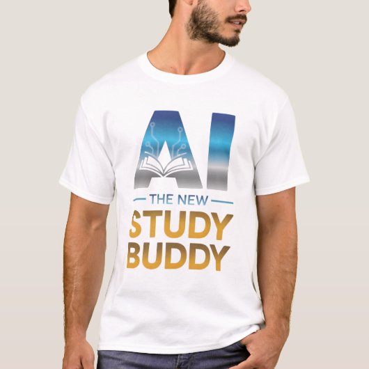 人工知能スタディバディデザイン Tシャツ (正面)