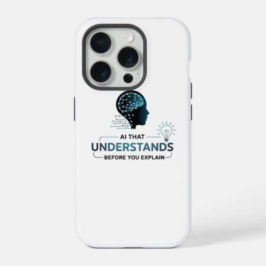 人工知能スマートテックデザイン iPhoneケース (裏面)