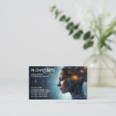 人工知能チャットボット会社 名刺 (スタンド正面)