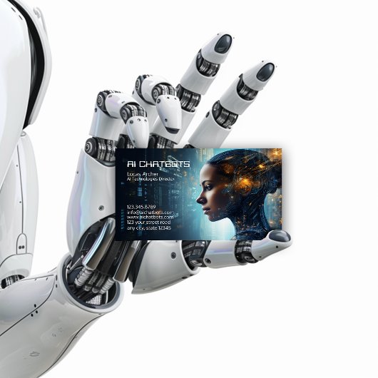 人工知能チャットボット会社 名刺