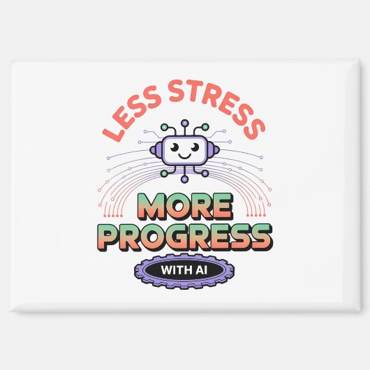 人工知能ファッションロボットメンズトップ マグネット (正面)