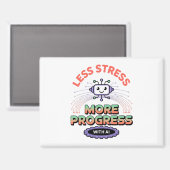 人工知能ファッションロボットメンズトップ マグネット (正面/裏面)