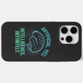 人工知能ブレイン・ユーモアデザイン Case-Mate iPhoneケース (裏面 (横))