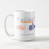 人工知能先生 – 人と機械 コーヒーマグカップ (左)