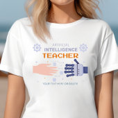 人工知能先生 – 人と機械 Tシャツ