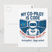 人工知能共同パイロットコードデザイン ポストカード (正面/裏面)