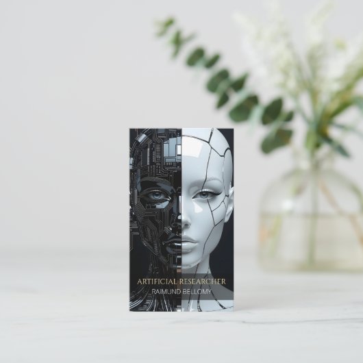 人工知能名刺 名刺 (スタンド正面)
