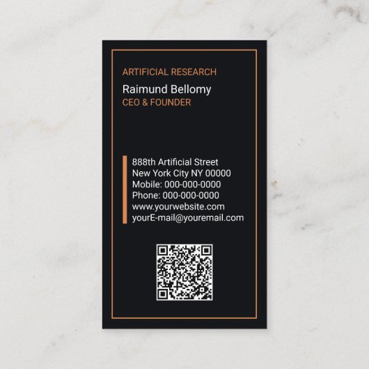 人工知能名刺 名刺 (裏面)