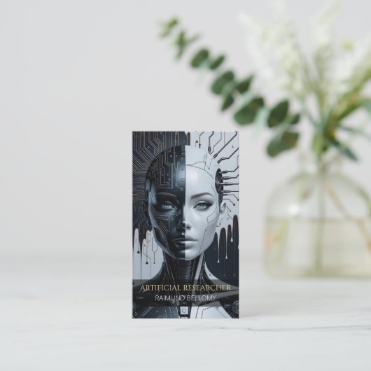 人工知能名刺 名刺 (スタンド正面)