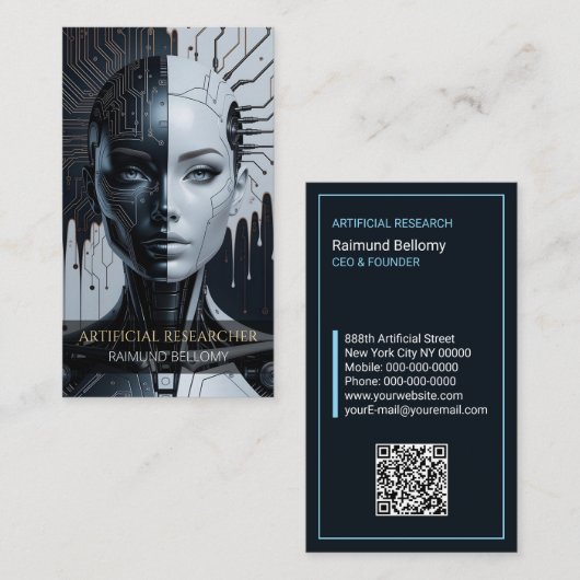 人工知能名刺 名刺 (正面/裏面)