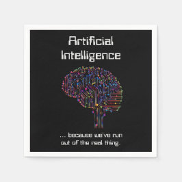 人工知能実在対物 スタンダードカクテルナプキン