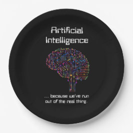 人工知能実在対物 ペーパープレート