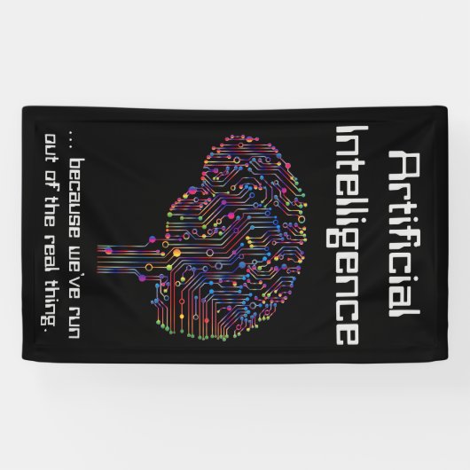 人工知能実在対物 横断幕 (横)