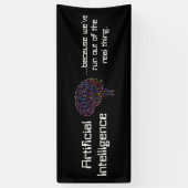 人工知能実在対物 横断幕 (縦)