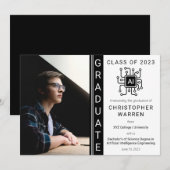 人工知能工学卒業 案内状 (正面/裏面)