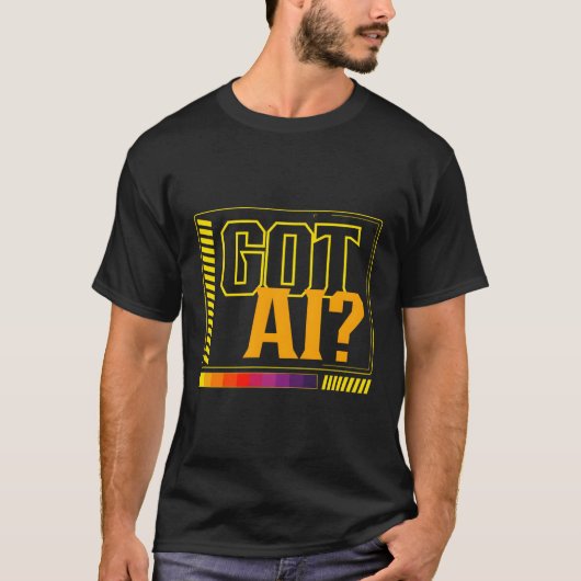 人工知能得速報マシン学習 Tシャツ (正面)
